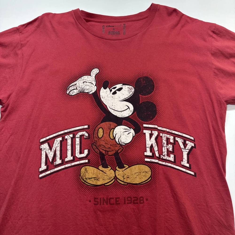 Disney Red Mickey Mouse Graphic Tee